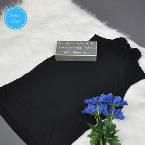 Covington Sleeveless Gathered Turtleneck Top S